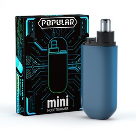 Ginity Nose Hair Trimmer,2024 Painless Ear Hair Trimmer for Men Women,Type-C Rechargeable Trimmer with IPX7 Waterproof,Dual Edge Blades Clipper for Easy Cleansing Travel Size (Blue)