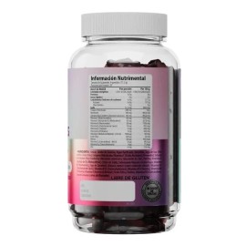 Gomitas Mujer Vitaminas 100 Gomitas Belabear Sabor Frutos Rojos