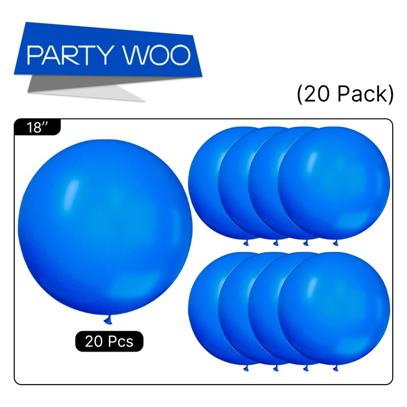 PartyWoo Balloons 18 Inch 20 pcs,3022
