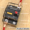 DaierTek 50 Amp Circuit Breaker 2-Pack with Transparent Cover Waterproof
