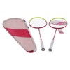 2 Player Badminton Racquets Adults Lightweight Carbon Fiber Rackets with