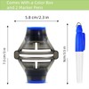 DvoFvint 360-Degree Golf Ball Marker，Golf Ball Alignment Marking Tool，Triple Line