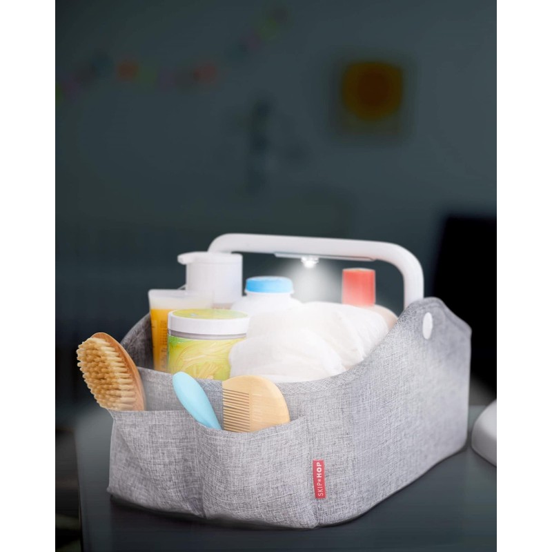 Skip Hop Diaper Caddy Organizer with Touch Sensor Night Light