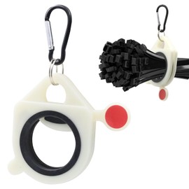 Cable Tie Holder Zip Tie Holder Fluorescent Cable Tie Holder Reusable Cable Tie Holder Wire Ties Zip Tie Organizer Waist Tool Wire Organizers for Home Indoor Outdoor