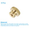 uxcell Knurled Thumb Nuts, 6Pcs M4 x D12mm x H8mm