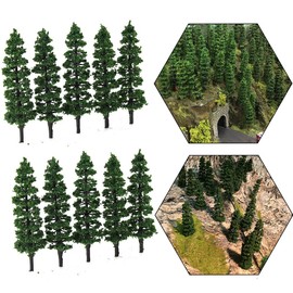 40pcs Railway Layout 1:75 1:87 Model Train Green Trees HO OO Scale 90mm TC90