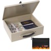 Polspag Fireproof Document Box with Key Lock & Fireproof Money
