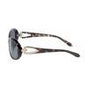 Calabria 828 Oversized Oval BiFocal Reading Sunglasses +2.50 Onyx Women