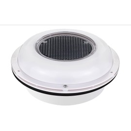 Besramtic Solar Powered Ventilation Fan Plastic 8.5 Inches without Battery Switch for Marine Boat Yacht RV Truck Home