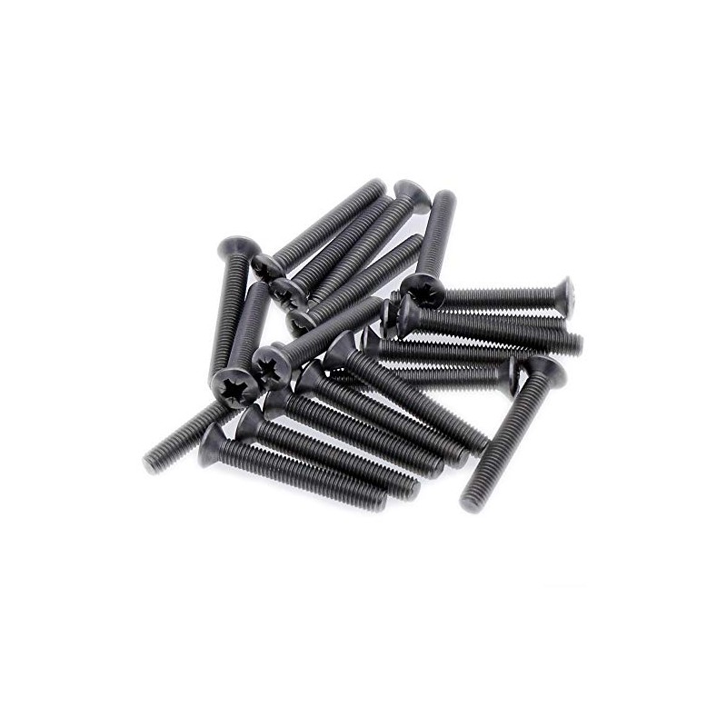 M4 (4mm x 12mm) Pozi Raised Countersunk Machine Screw (Bolt)