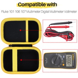 Lebakort - Funda rígida compatible con Fluke 101 106 107 - Medidor portátil de bolsillo digital básico