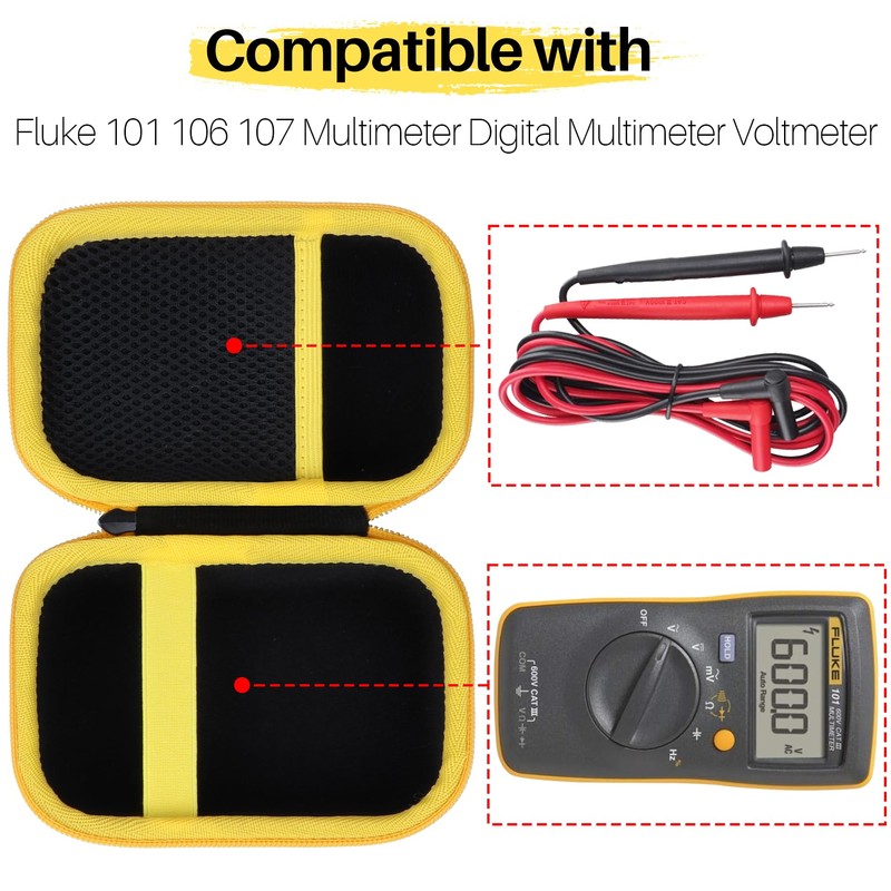 Lebakort - Funda rígida compatible con Fluke 101 106 107
