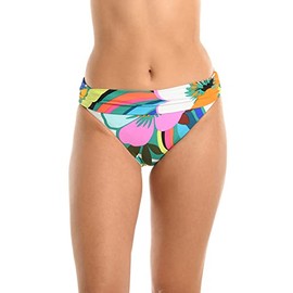 La Blanca Women's Banded Hipster Bikini Swimsuit Bottom, Multi//Sun Catcher, 14