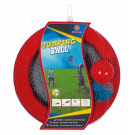 Paul Günther 1561 Jumping Ball, Skill Game 2 in 1, Ball Game and Throwing Discs Individually Useable, Diameter Approx. 30 cm, for Children from 5 Years, Ideal as a Gift