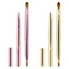 2 Pack Retractable Lip Brush for Lipstick Lip Gloss Double-Ended