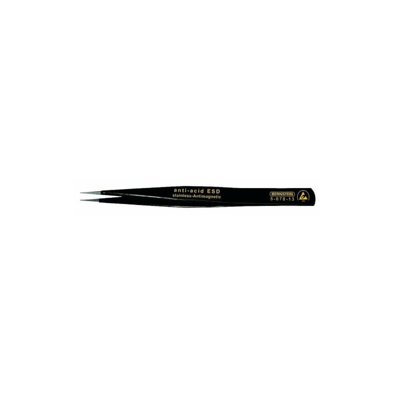Bernstein 5-078-13 SMD Forceps 130 mm Wide Tapered Chisel-Shaped 1
