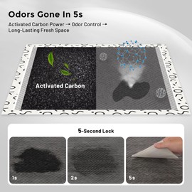 ZOMISIA Charcoal Puppy Pee Pads for Dogs, 22"x22" 100 Counts + 2 Extra Health Monitoring Pads - Disposable Dog Potty Training Pads, Odor-Control, Super Absorbent & Leak-Proof