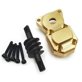 RC-Hub Brass Diff Cover and Axle Gear 6X6 Rear Axle Conversion for 1/24 Axial SCX24 Deadbolt C10 Bronco RC Crawler Car