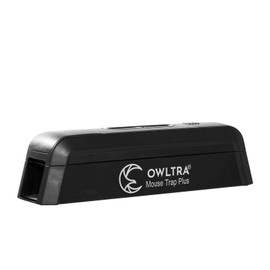 OWLTRA OWLTRA EMZ Plus Indoor Electric Mouse Trap, Instant Kill Rodent Zapper with Dual Entrances and Pet Safe Trigger, Black