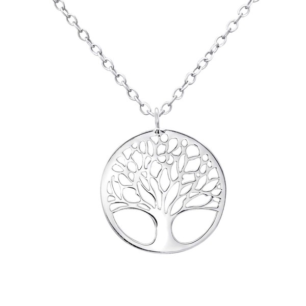 Laimons Women's Tree of Life Pendant with Chain, Shiny 925