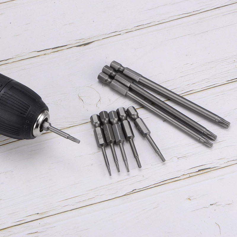 sourcing map 14pcs T10-T40 Star 5 Point Screwdriver Bit Set