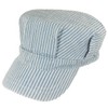 Blue Striped Child Train Engineer Hat Adjustable Size