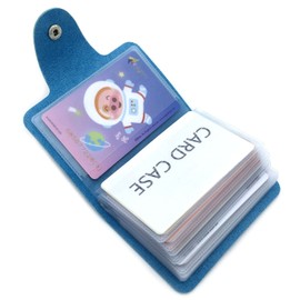 AltomStar Credit Card Holder for Men and Women Leather 24 Cards (Blue)