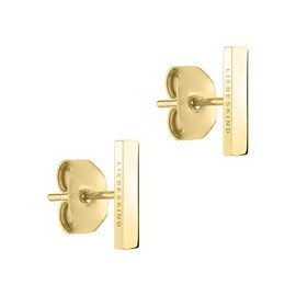 Liebeskind Stud Earrings Stainless Steel, None, Stainless steel IP gold.