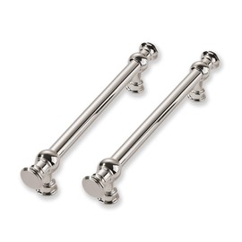 CABDM 2 Pack 5 Inch Hole Center Polished Nickel Cabinet Pulls-Heavy Duty Solid Cabinet Handles Suitable for Cabinets, Dressers, Kitchens and Bathroom cabinets