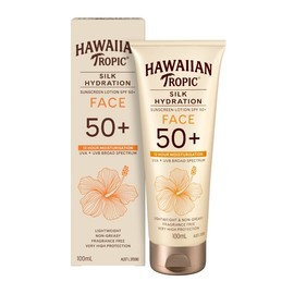 Hawaiian Tropic Silk Hydration Face Fragrance Free Lotion SPF 50+ 100ml