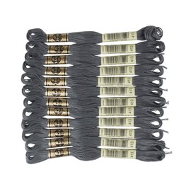 DMC 6-Strand Embroidery Cotton Floss, Dark Pewter Grey