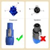 Yubunt 4 Sets 3-Pin Powercon Connector Compatible with Neutrik NAC3FCA