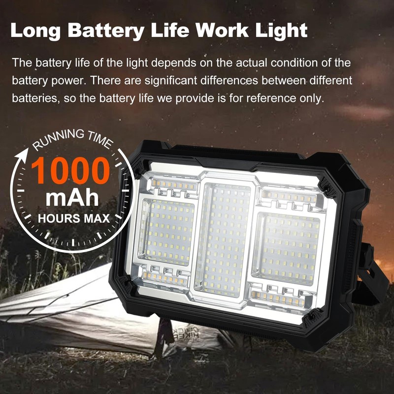 iodoo Portable LED Work Light Battery Operated/Wiring to Light Up