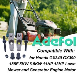 Generator Engine Valve Push Rod for Honda GX340 GX390 188F 5KW with Lawn Mower Guide Plate, Rocker Arm Pivot 23pcs Replacement Parts with Adjusting Nuts Valve Lifter Stem Seal Rotator Valve Kit