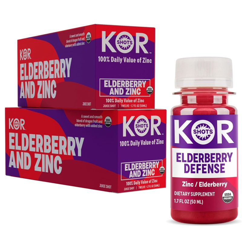 Kor Shot Elderberry and Zinc Shot - 24 Pack x