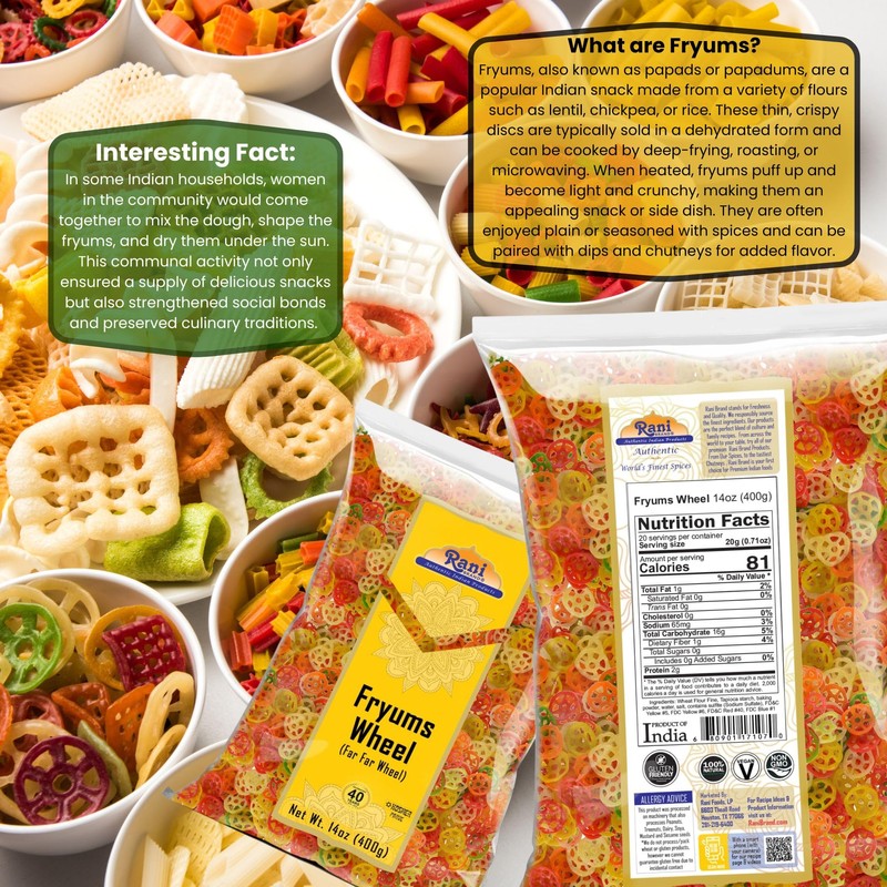 Rani Far Far / Fryums (Wheat & Tapioca Pellet) Wheel
