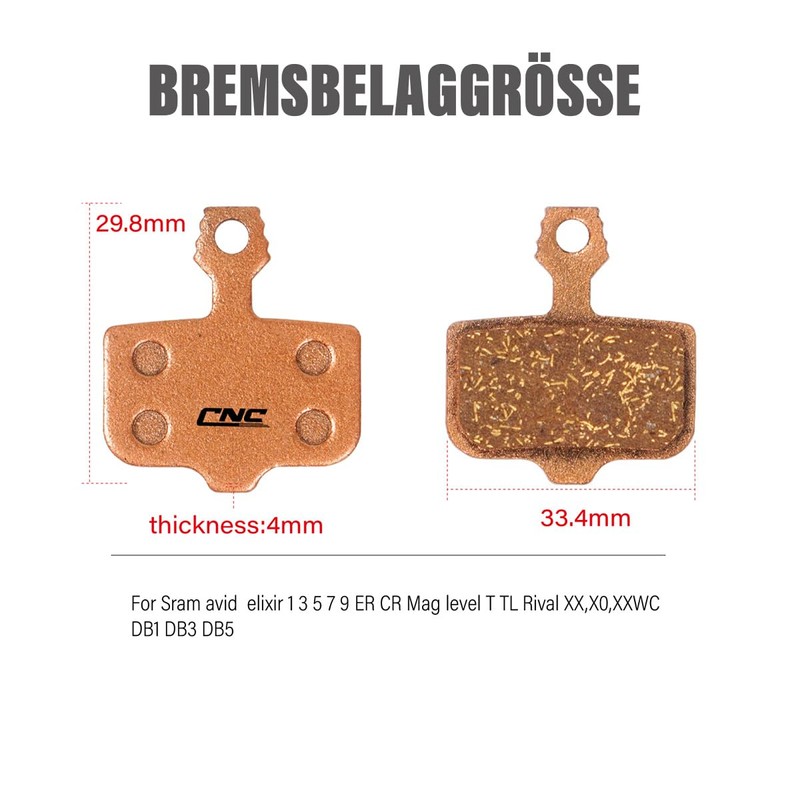 CNCLOL Brake Pads for Sram Avid Elixir E1 E3 E5