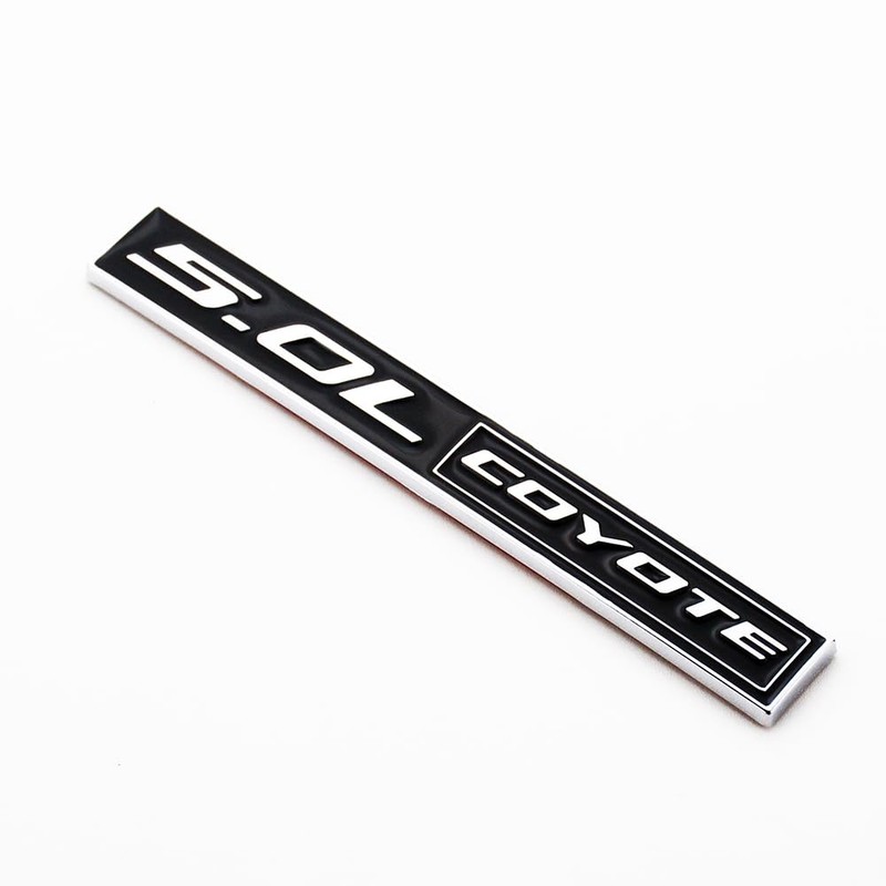 2Pc 5.0L Coyote Emblem Coyote V8 Engine Badge 3D Sticker