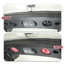 SQQP Roof Top Mounting Knob Screw Decoration Cover for 2007-2018 Jeep Wrangler JK JKU 2/4 Door Interior Accessories(Pink)