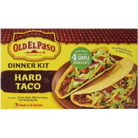 General Mills Old El Paso Hard Taco Dinner Kit, (12 shells), 250g/8.8 oz.,