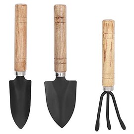 Juego de 3 Piezas Herramientas de Jardín, Mini Herramientas de Jardinería para Plantas Pala Portátil, Rastrillo, Pala Herramientas de Trasplante de Jardín para Plantar Bonsáis, Plantaciones