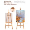 DJAR Art Easel Stand for Painting, Solid Beech Wood Adjustable