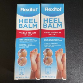 Flexitol 2x Flexitol Heel Balm Concentrated Moisturizer Exfoliator Soften Repair Feet 2oz