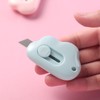 Blue Mini Cloud Portable Box Cutter,Retractable Utility Knife, DIY Small