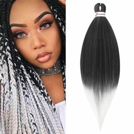 Cybelleza Pre-Stretched Braiding Hair Simple Braids 26 Inch 1 Pack Professional Hair Extensions Hot Water Synthetic Fiber Crochet Braided Hair Yaki Texture Itch Free Long