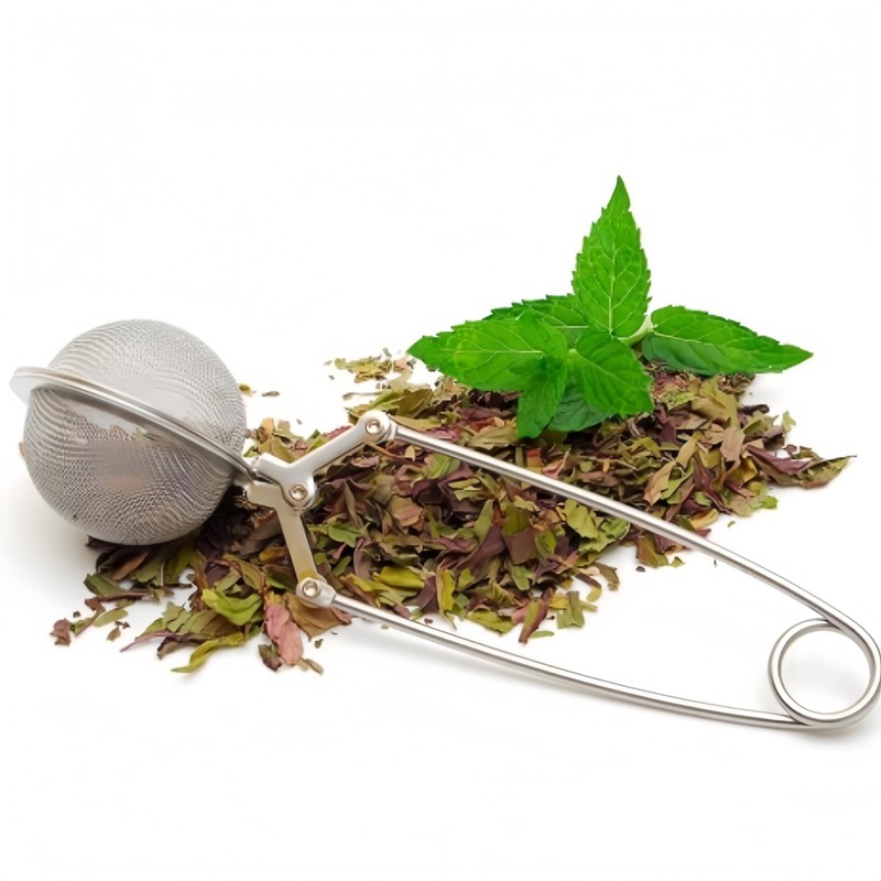 Stainless Steel Mesh Tea Ball Infuser with Handle, Fine Strainer