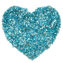 LYFJXX Crushed Shells for Crafts, Sea Shells for Kids DIY Art, Vase Fillers Table Scatter, Party Favor, Wedding Decoration, Succulents Plants Soil Cover, Art Crafts (Blue)