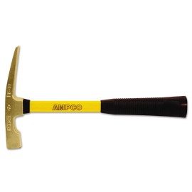 Ampco Safety Tools H-10FG Hammer, Bricklayers, Non-Sparking, Non-Magnetic,.