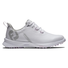 FootJoy Women's FJ Fuel Previous Season Style Golf Shoe, White/White/Pink, 9 Narrow
