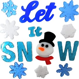 Christmas Window Stickers, 4 Sheets, Christmas Gel Clings - Decorations